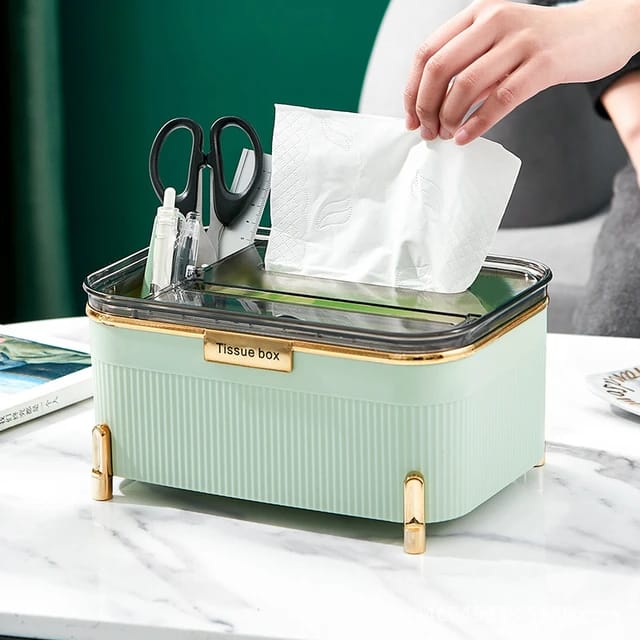Multifunctional Plastic Vertical Tissue Box, Napkin Paper Container Desktop Organizer, Tissue Storage Box Multifunctional Plastic Vertical Tissue Box, Napkin Paper Container Desktop Organizer, Tissue Storage Box